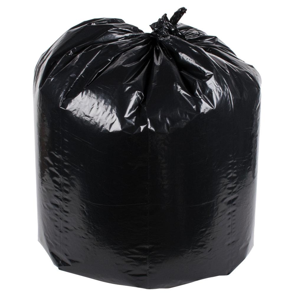 Strong Black Garbage Bags 35" x 50" (200/Box)