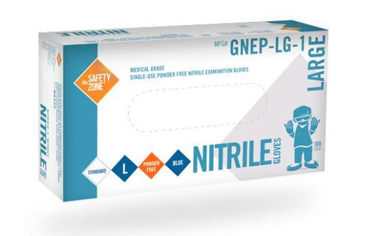 Disposable Medical Grade Nitrile Gloves Powder Free 4.3mil, 1000/Case