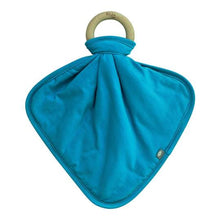 Load image into Gallery viewer, Kyte Baby - Lovey with Removable Wooden Teething Ring Lagoon Pacifiers & Teething