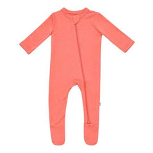 Load image into Gallery viewer, Kyte Baby - Zippered Footie - Solids Melon / Newborn Unisex Clothing