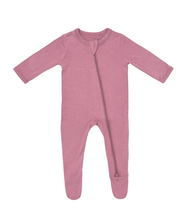 Load image into Gallery viewer, Kyte Baby - Zippered Footie - Solids Mulberry / 6-12 months Unisex Clothing