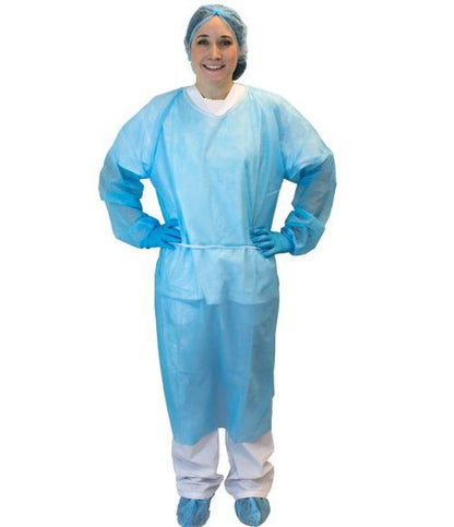 Blue Isolation Gowns