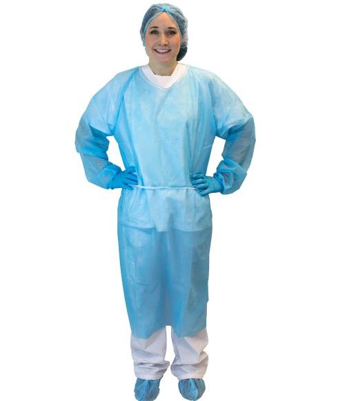Blue Isolation Gowns