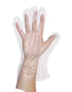 The safety Zone 35" Clear Powder Free Polyethylene Gloves