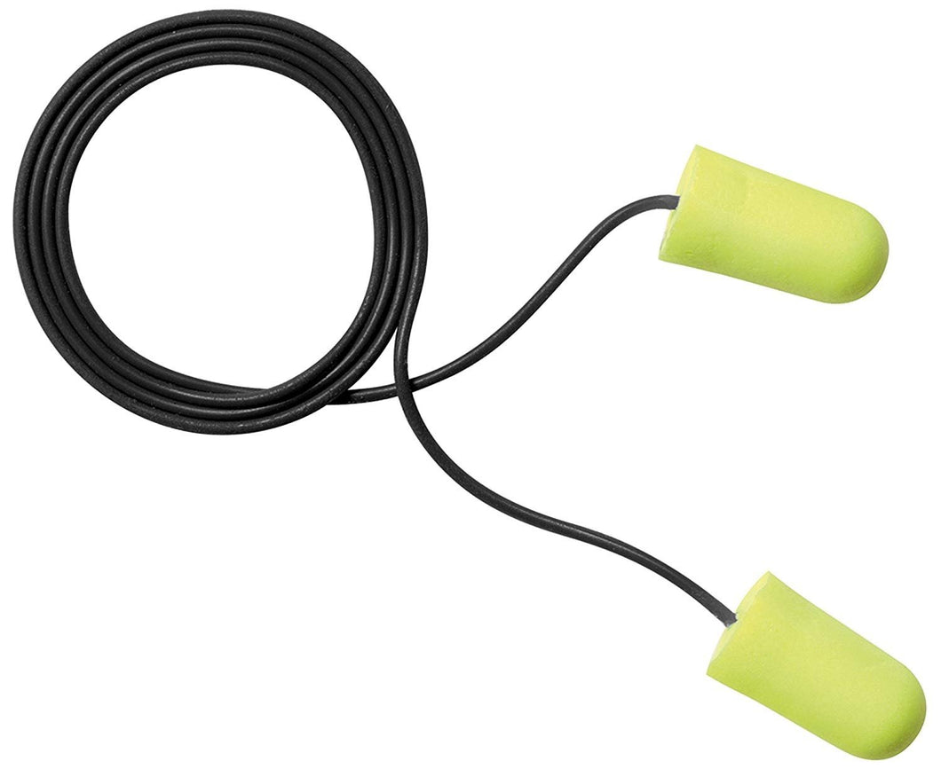 E-A-Rsoft Yellow Neons Metal Detectable Corded Earplugs