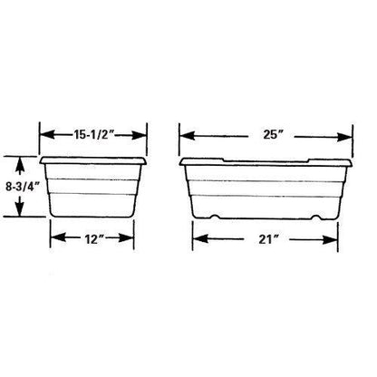 Food and Meat Container 15"x 26"x 8" - Requires 7 days for delivery