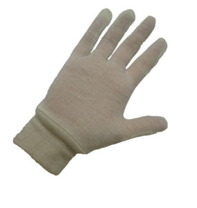 Cotton Inspecters gloves with knit wrist