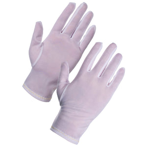 White Nylon Inspection Gloves Two Piece Sewn Tricot - Men's