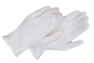 White Poly/Cotton Ambidextrous Inspectors' gloves