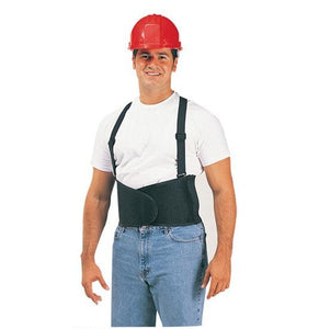 Back Support with Elastic Adjustable Straps and Sliding Adjustable Clips