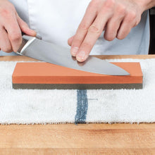 Load image into Gallery viewer, Sharpening Stone Combination Fine and Coarse India Bench
