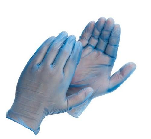 Durawear Disposible Industrial Grade Blue Vinyl - 4 mil, 1000/case