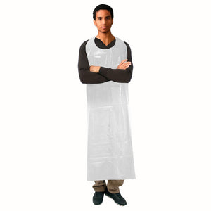 ProtecAll Polyurethane Die-cut White Apron 35"x45" (Bag of 10)