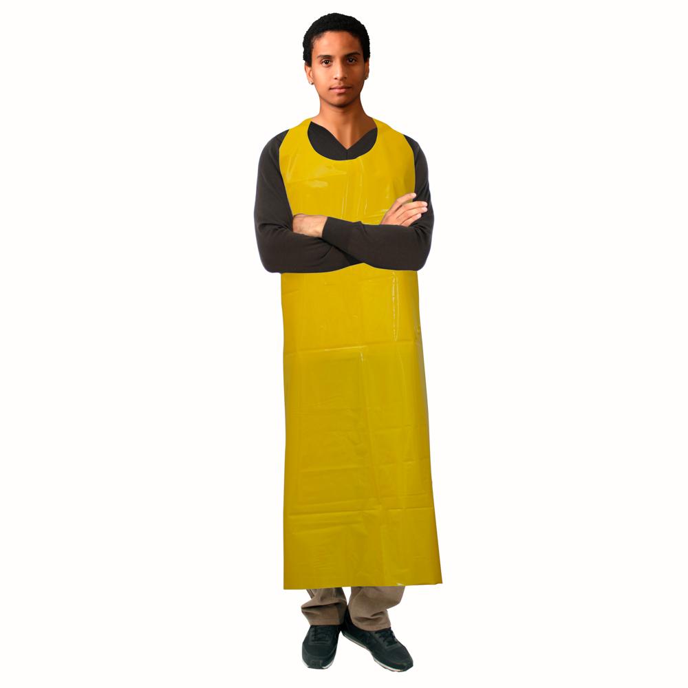 ProtecAll Polyurethane Die-cut Yellow Apron 35"x45" (Bag of 10)