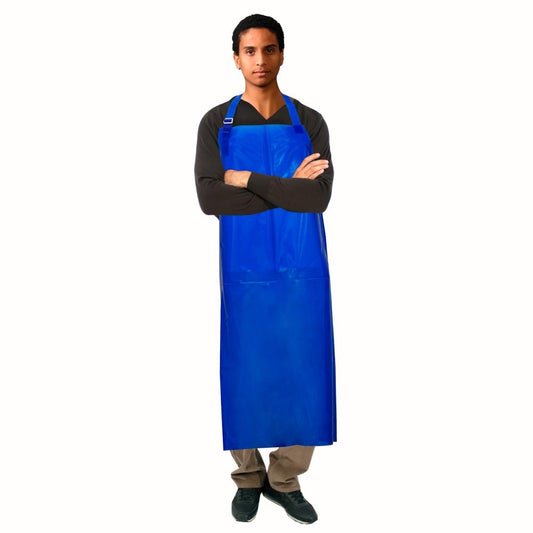 ProtecAll Polyurethane Adjustable Blue Apron 35"x45" (Bag of 10)