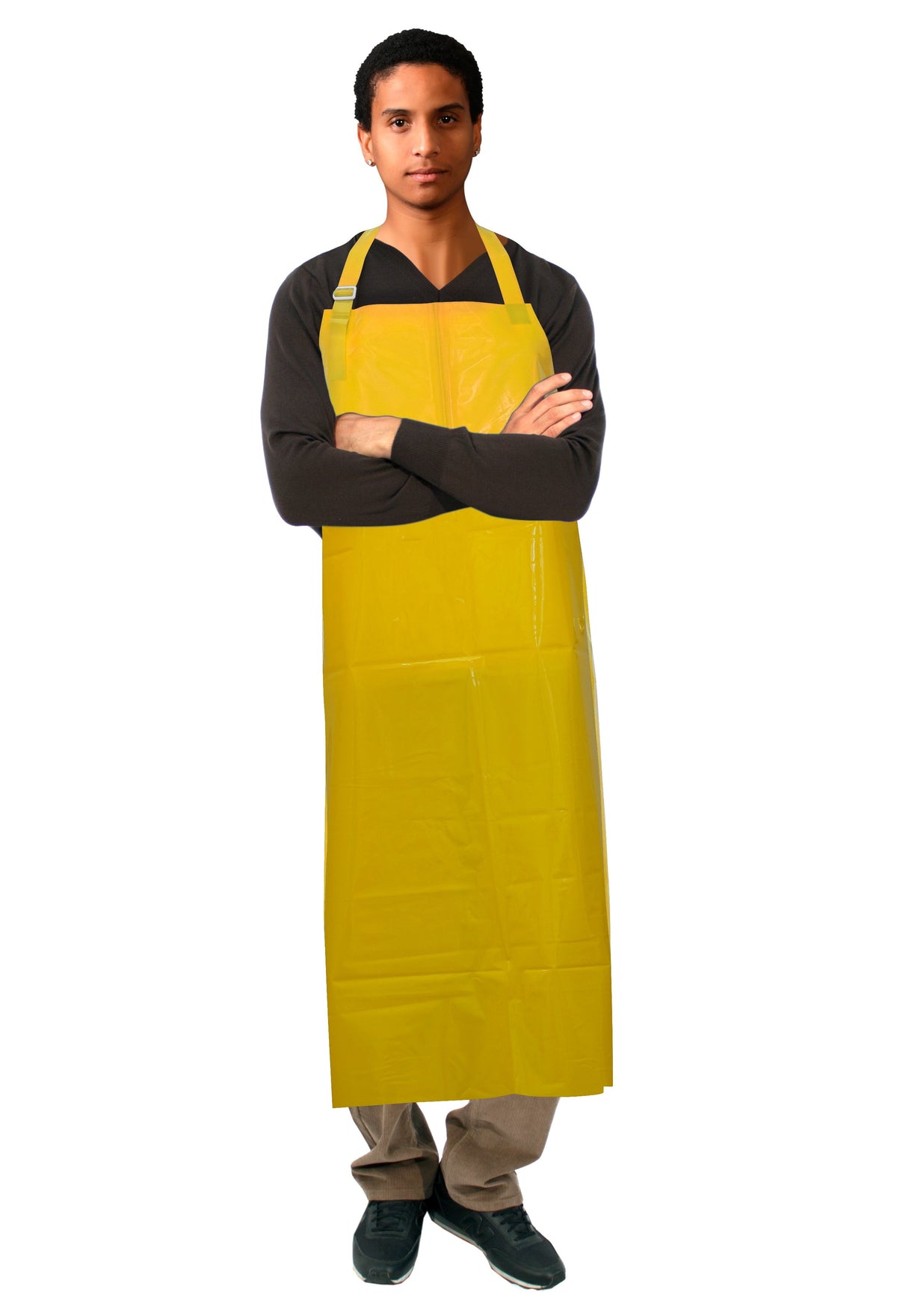 ProtecAll Polyurethane Adjustable Yellow Apron 35"x45" (Bag of 10)
