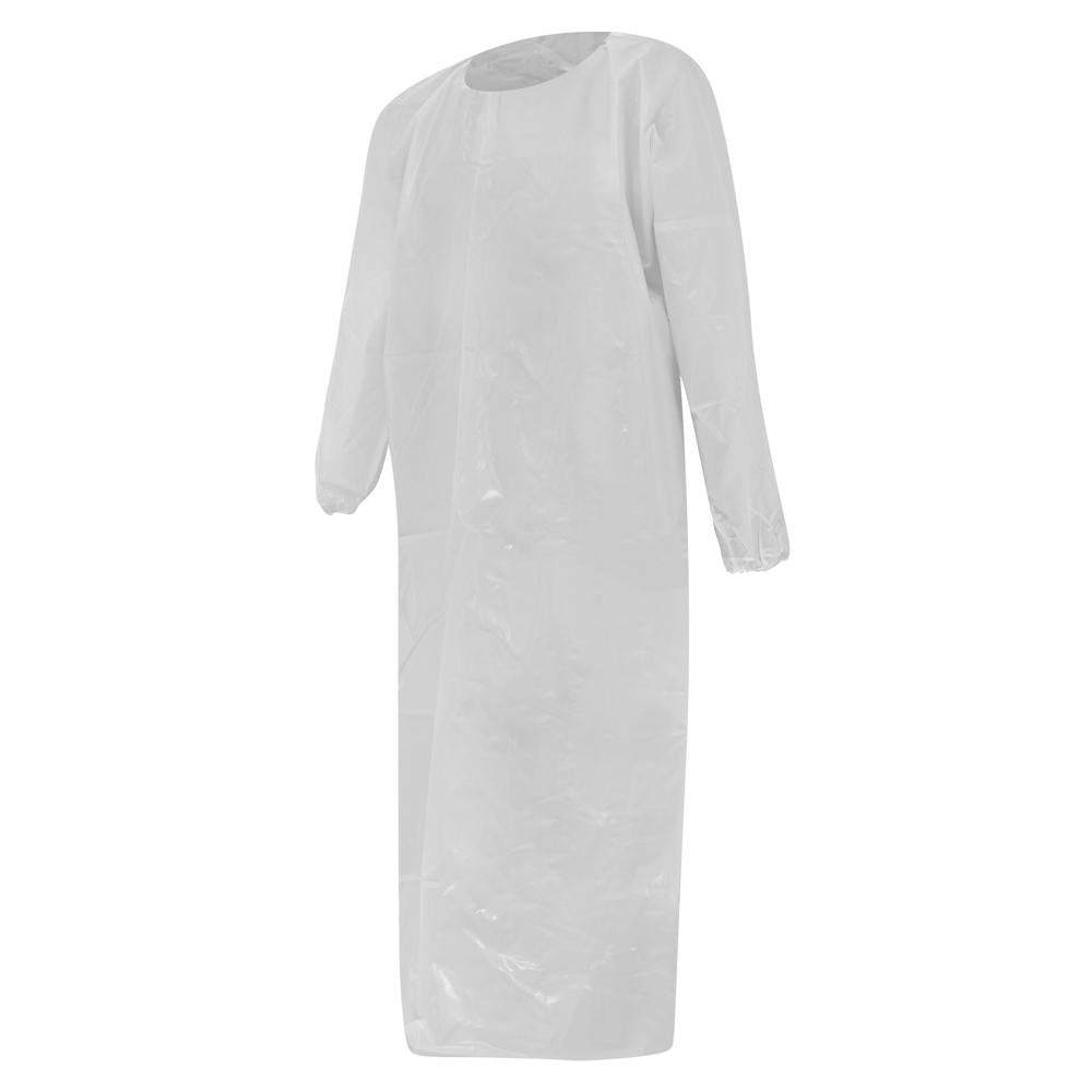 White Endeaver Polyurethane Gown