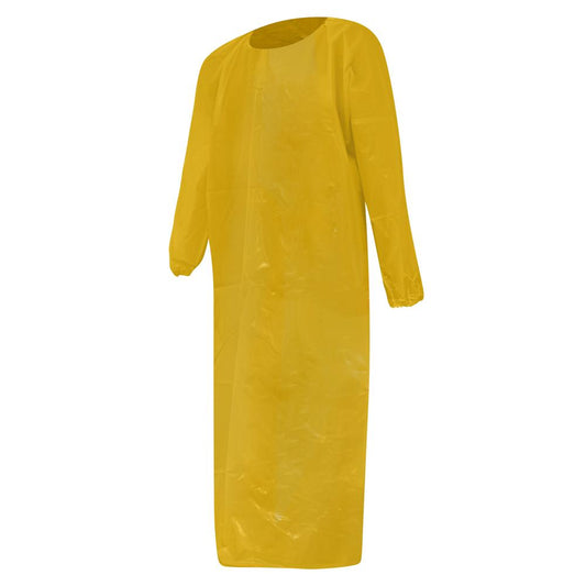 ProtecAll Polyurethane Die-cut Yellow Gown 35"x45" (Bag of 5)