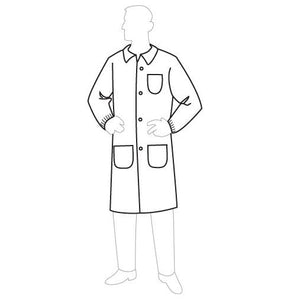 PolyGard Polypropylene Economic Lab Coats with Pockets (25/Case)