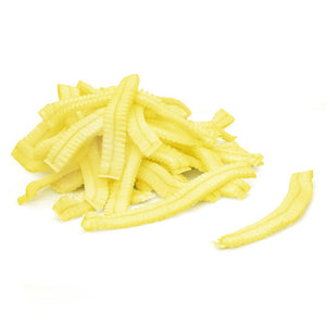 ProtecAll Polypropylene Pleated Yellow Bouffant Caps 21", 100/bag, 10 Bags/Case (1000/Case)
