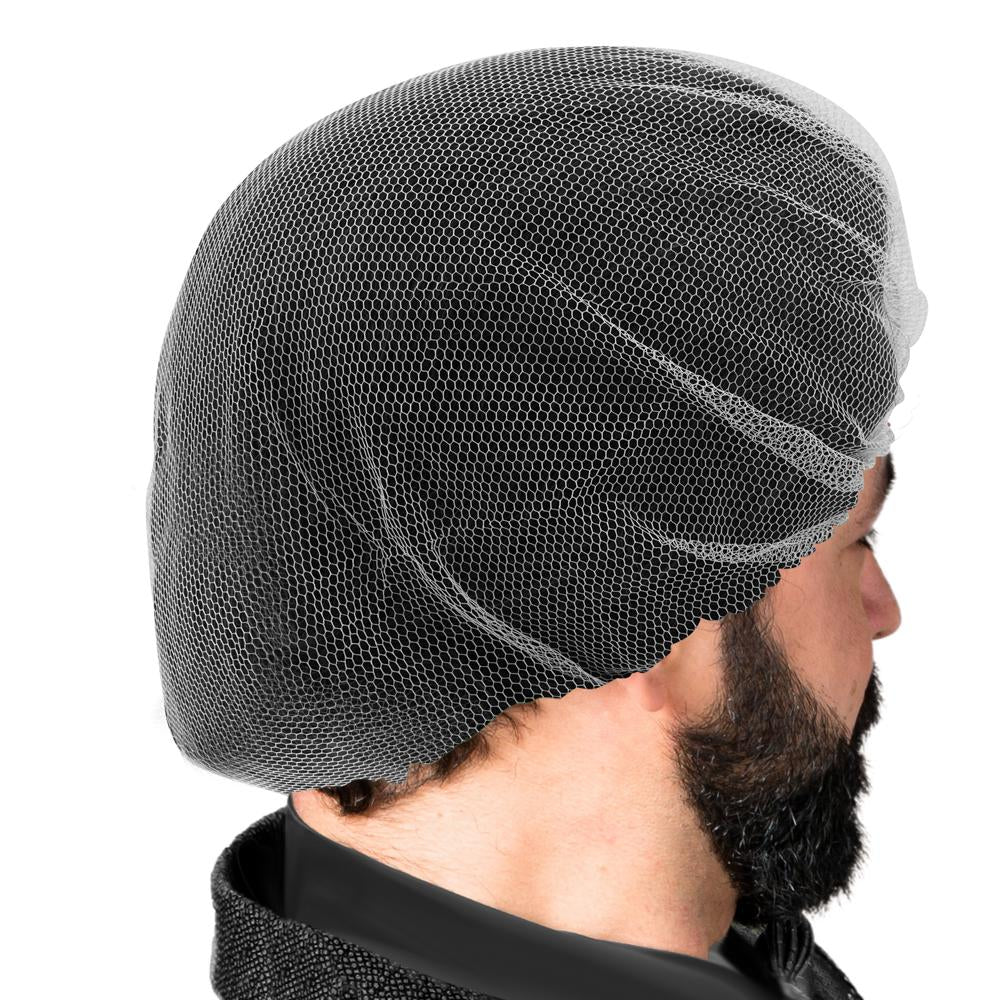 ProtecAll Nylon White Honeycomb Hairnets 18", 100/bag, 10 Bags/Case (1000/Case)