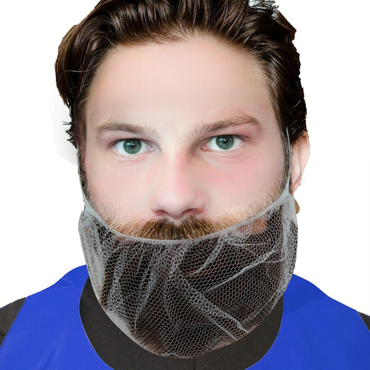 Honey Comb White Nylon Beard Covers