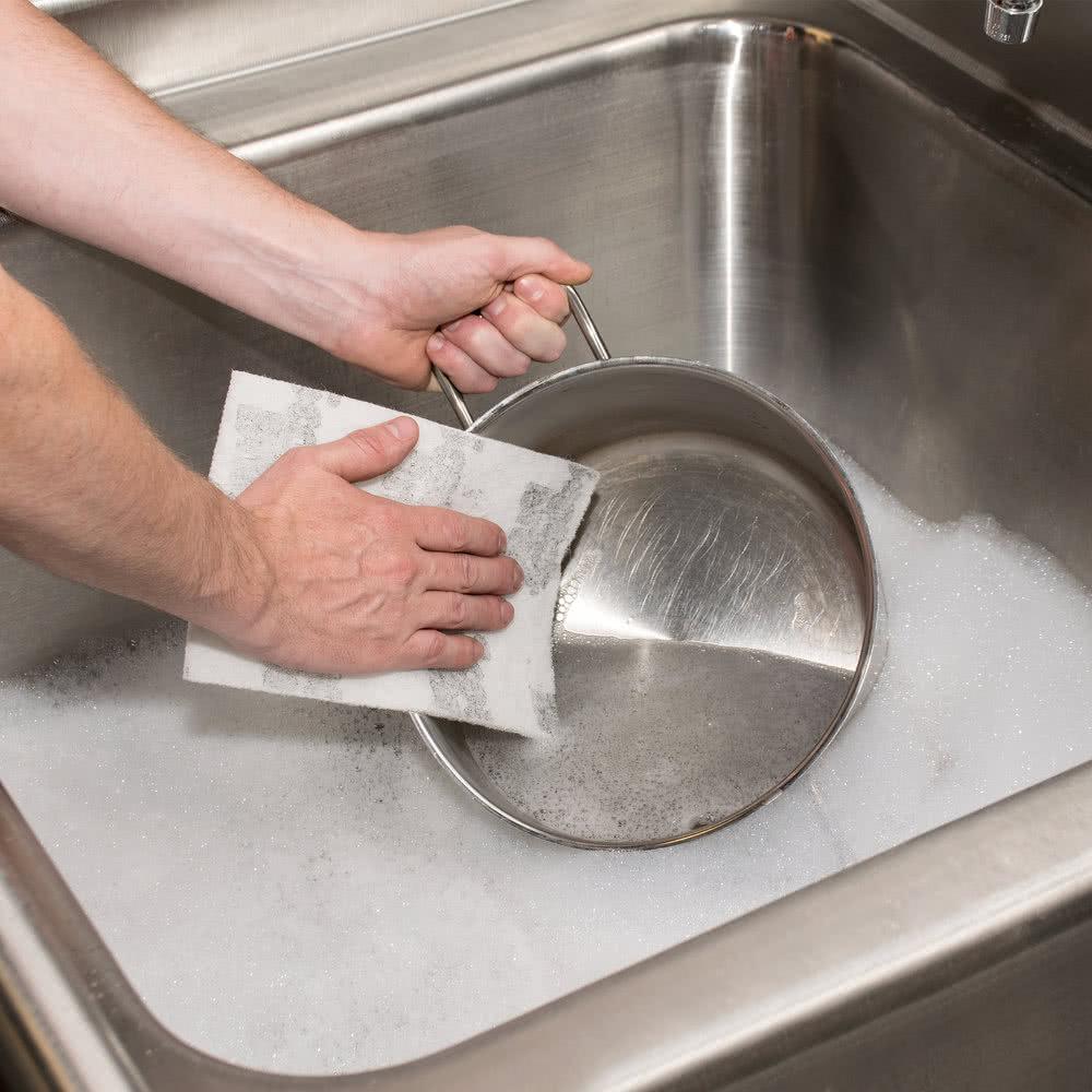 3M™ Scotch-Brite™ 98 White Lightweight Cleaning Pad 6 x 9