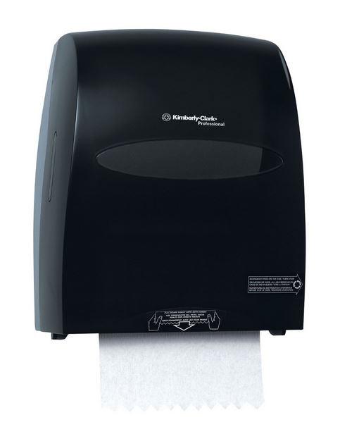 SANITOUCH Black Hard Roll Towel Dispenser