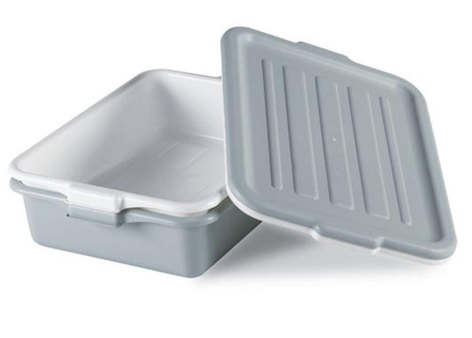 Molded Polypropylene Economy White Bus Tote 21.25"x 15.75"x 5"