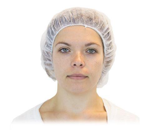 White Bouffant Caps