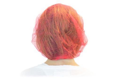 Red Bouffant Caps