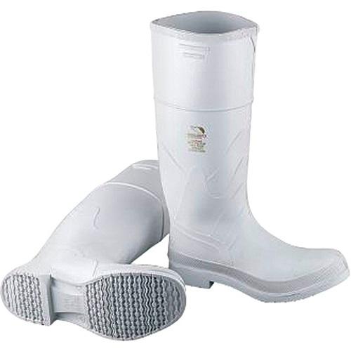 White PVC Steel Toe Boots
