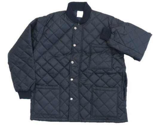 Polyester short Freezer Jacket with added Thermal Lining, Zipper and Snaps