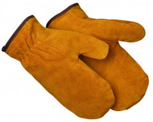 Durawear Pile Lined Bourbon Brown Split Cowhide Mitten
