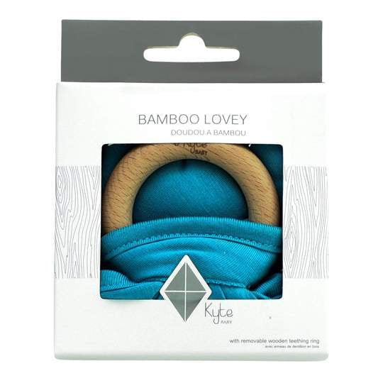Kyte Baby - Lovey with Removable Wooden Teething Ring Pacifiers & Teething