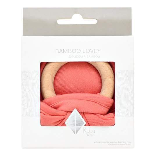 Kyte Baby - Lovey with Removable Wooden Teething Ring Pacifiers & Teething
