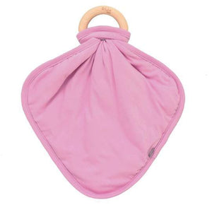 Kyte Baby - Lovey with Removable Wooden Teething Ring Bubblegum Pacifiers & Teething