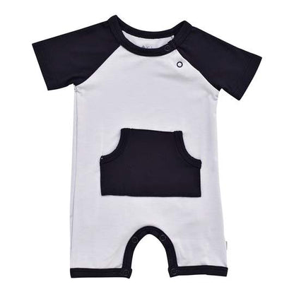 Kyte Baby - Shortalls Romper Storm / 0-3m All Clothing