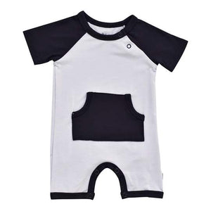 Kyte Baby - Shortalls Romper Storm / 0-3m All Clothing