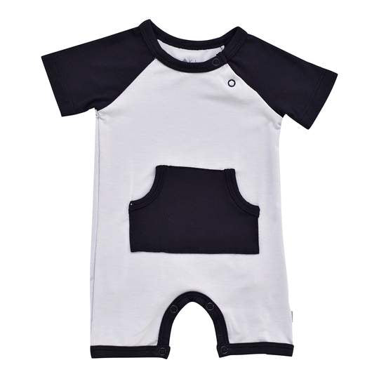 Kyte Baby - Shortalls Romper Storm / 0-3m All Clothing