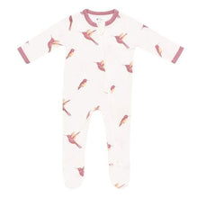 Load image into Gallery viewer, Kyte Baby - Zippered Footie - Printed Hummingbird / Newborn Unisex Clothing
