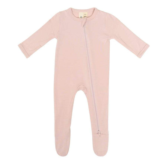 Kyte Baby - Zippered Footie - Solids Blush / Newborn Unisex Clothing