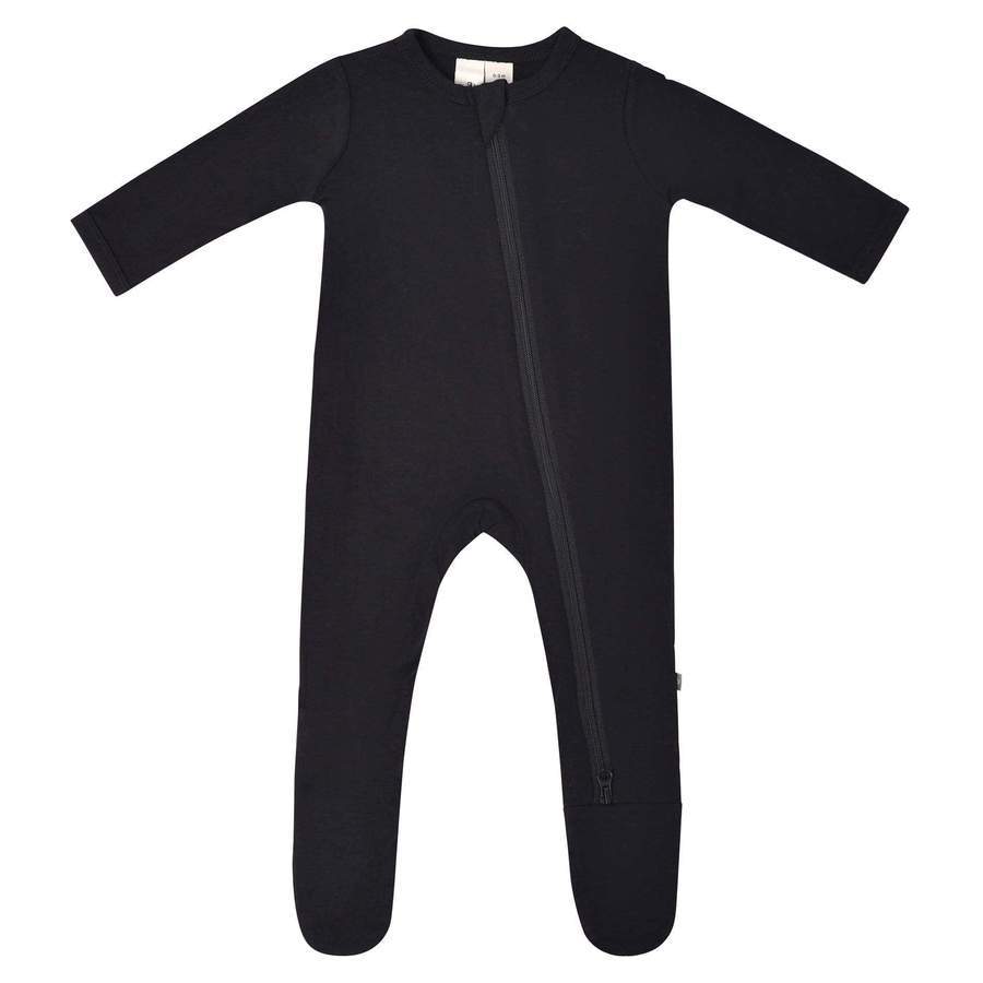 Kyte Baby - Zippered Footie - Solids Midnight / Newborn Unisex Clothing