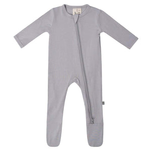 Kyte Baby - Zippered Footie - Solids Storm / Newborn Unisex Clothing