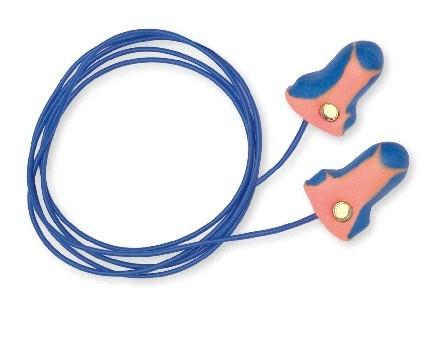 Laser-Trak® T-Shape Metal Detectable Corded Earplugs