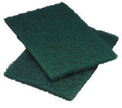 3M™ 6" X 9" X 1/4" Scotch-Brite™ Green Heavy Duty Non-Woven Scouring Hand Pad #96