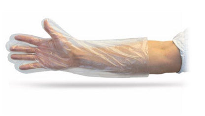 The Safety Zone 18″ Clear Powder Free Polyethylene Gloves