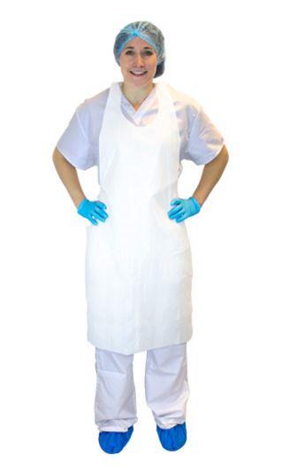 White Polyethylene Aprons