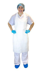 White Polyethylene Aprons
