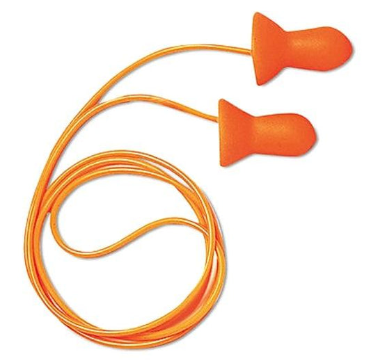 Quiet® Bell Shape Corded Earplugs With Poly Cord
